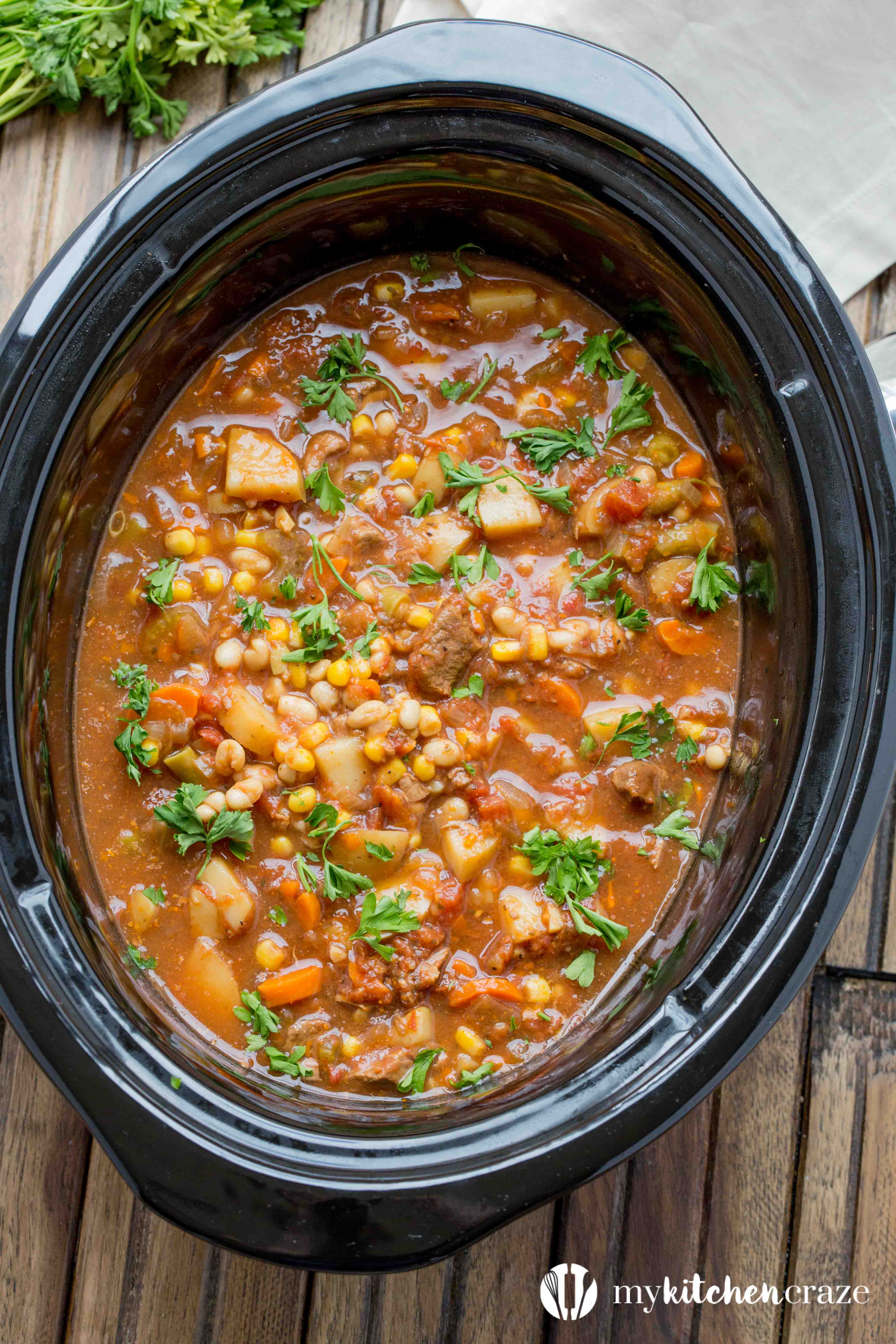 Slow Cooker Beef and Vegetable Soup My Kitchen Craze