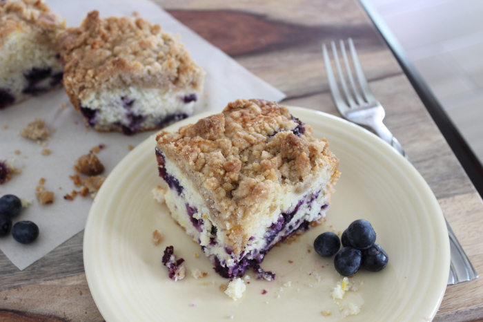 Blueberry Orange Crumble Cake l My Kitchen Craze