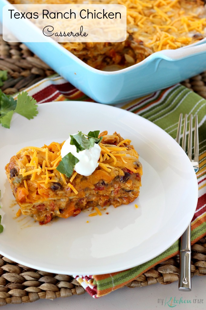 Texas Ranch Chicken Casserole l My Kitchen Craze