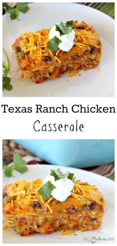 Texas Ranch Chicken Casserole l My Kitchen Craze