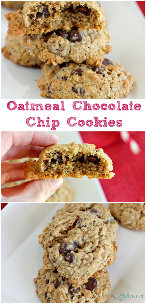 Oatmeal Chocolate Chip Cookies l My Kitchen Craze
