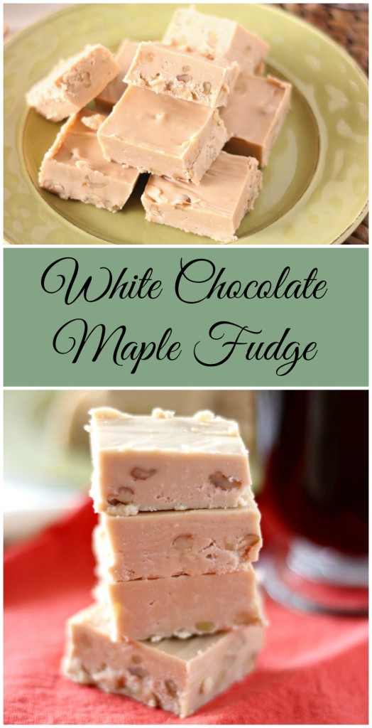 White Chocolate Maple Fudge l My Kitchen Craze