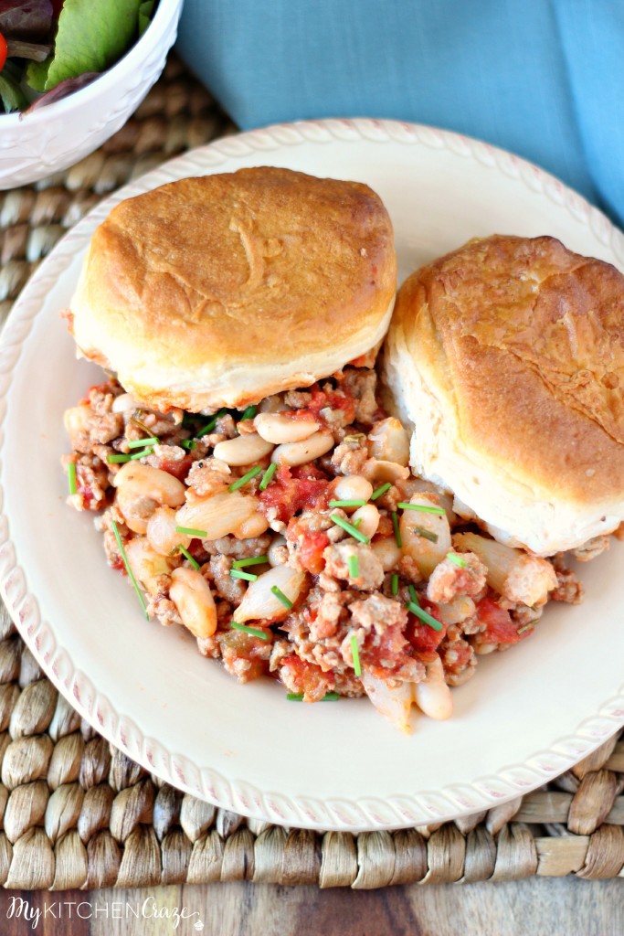 Sausage & White Bean Casserole l My Kitchen Craze l The perfect 30 minute meal that will Wow your family and be on the table in no time! This is a delicious casserole you won't want to miss! 