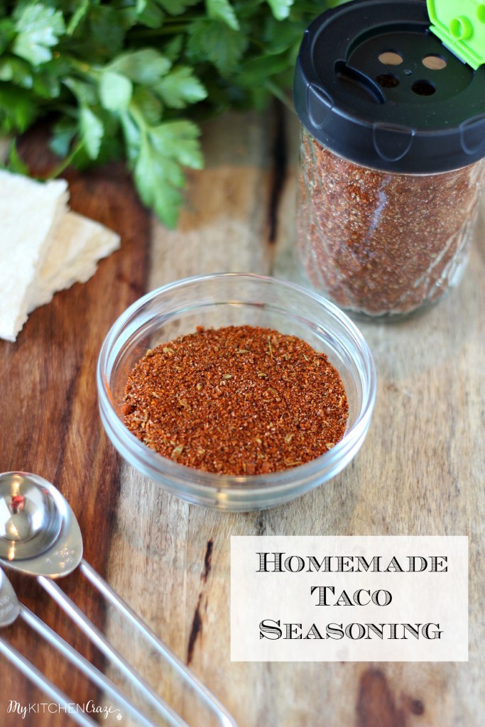 Homemade Taco Seasoning ~ This seasoning is great to have on hand. No more pre-packaged packets loaded with funky ingredients. ~ www.mykitchencraze.com