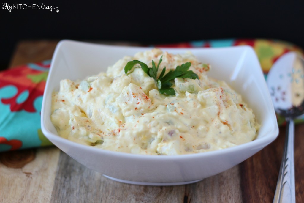 Creamy Potato Salad ~ A traditional, delicious and tasty potato salad, that your family will love! ~ www.mykitchencraze.com