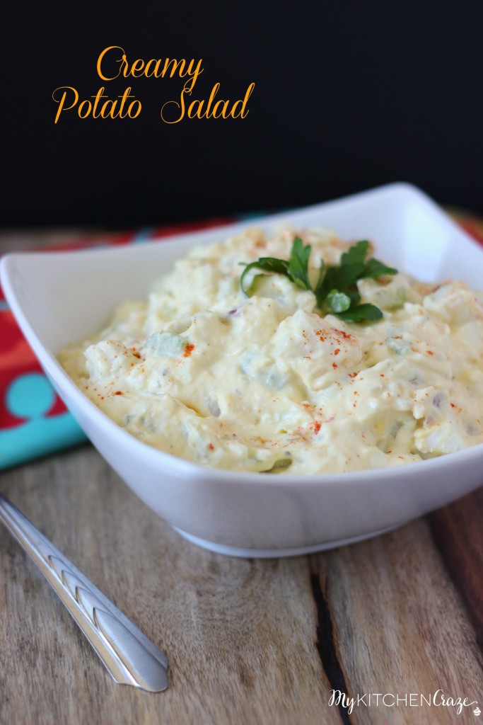 Creamy Potato Salad ~ A traditional, delicious and tasty potato salad, that your family will love! ~ www.mykitchencraze.com