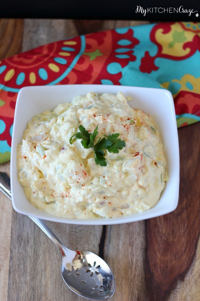 Creamy Potato Salad ~ A traditional, delicious and tasty potato salad, that your family will love! ~ www.mykitchencraze.com