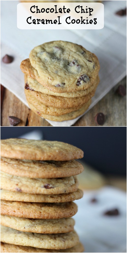 Chocolate Chip Caramel Cookies ~ A delicious chewy cookie filled with chocolate chips and caramel ~ www.mykitchencraze.com