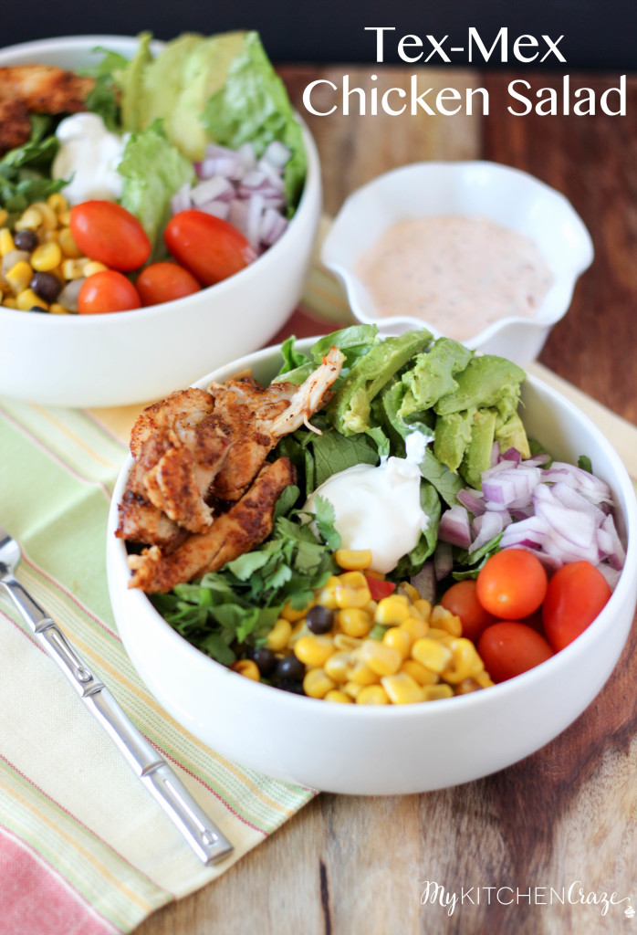 Tex-Mex Chicken Salad ~ www.mykitchencraze.com