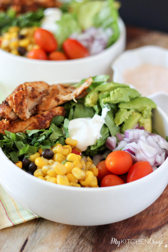 Tex-Mex Chicken Salad ~ www.mykitchencraze.com