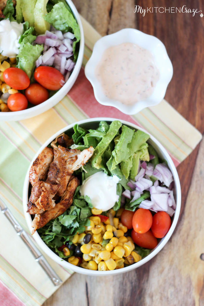 Tex-Mex Chicken Salad ~ www.mykitchencraze.com