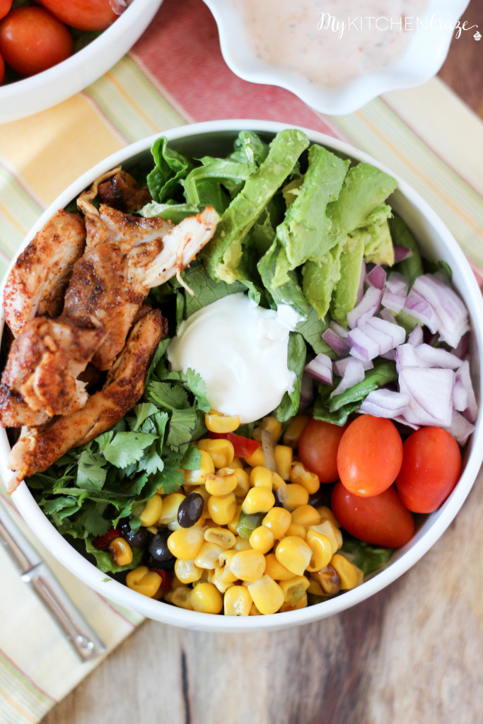 Tex-Mex Chicken Salad ~ www.mykitchencraze.com