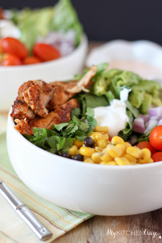 Tex-Mex Chicken Salad ~ www.mykitchencraze.com