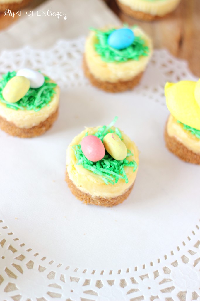 Mini Easter Cheesecakes ~ www.mykitchencraze.com