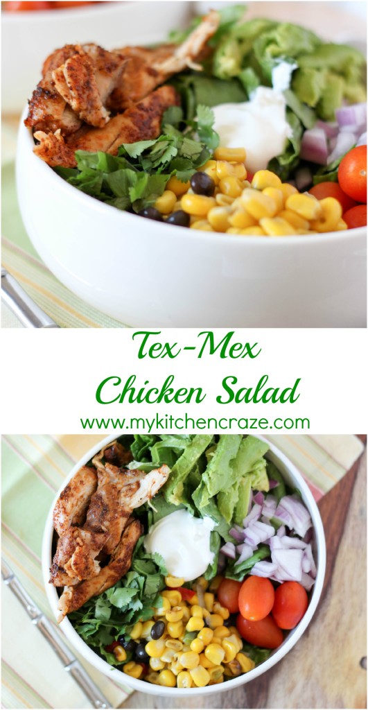 Tex-Mex Chicken Salad ~ www.mykitchencraze.com