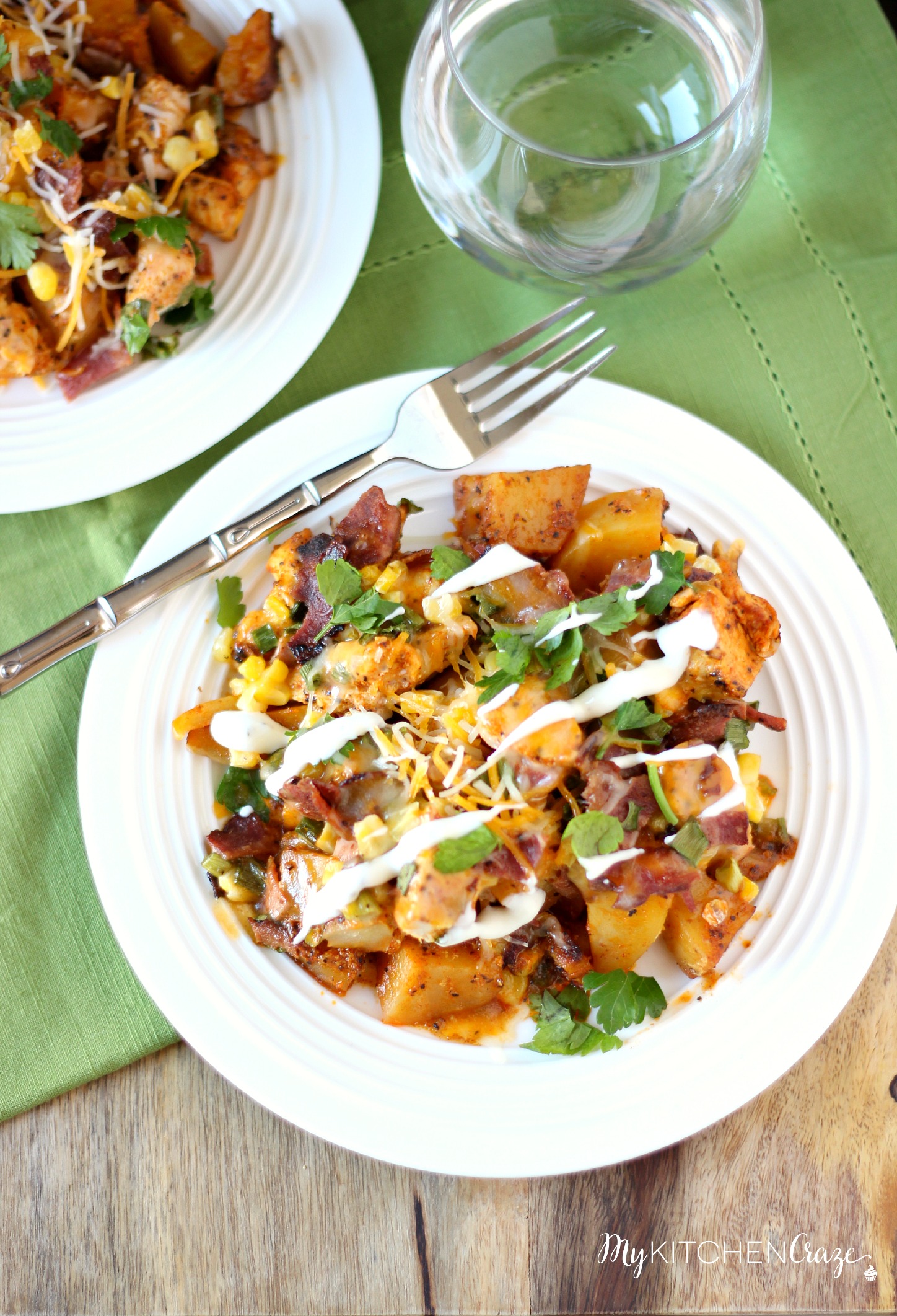 Buffalo Chicken and Potato Casserole ~ www.mykitchencraze.com