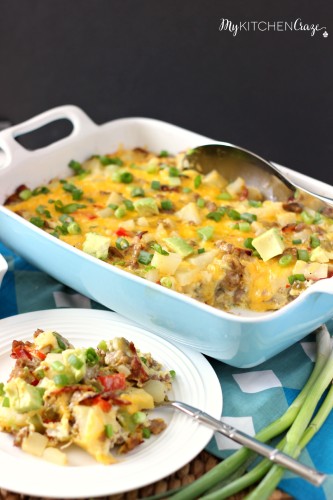 Breakfast Casserole ~ mykitchencraze.com ~ A quick, easy and delicious casserole for those family days!