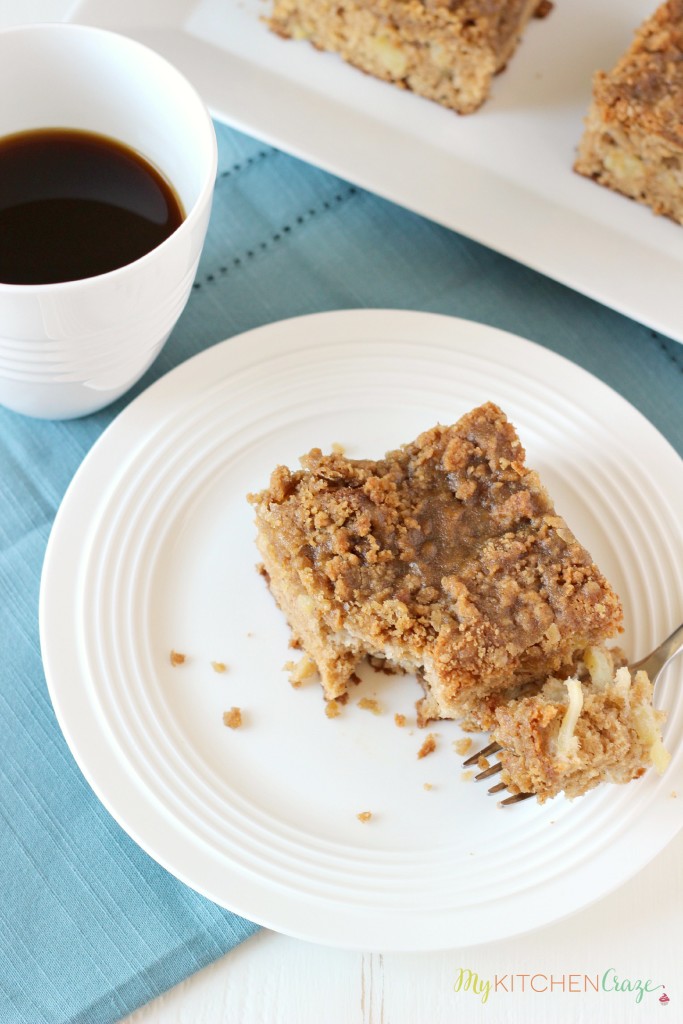 Apple Coffee Cake ~ www.mykitchencraze.com ~ A delicious and moist Apple Coffee Cake.