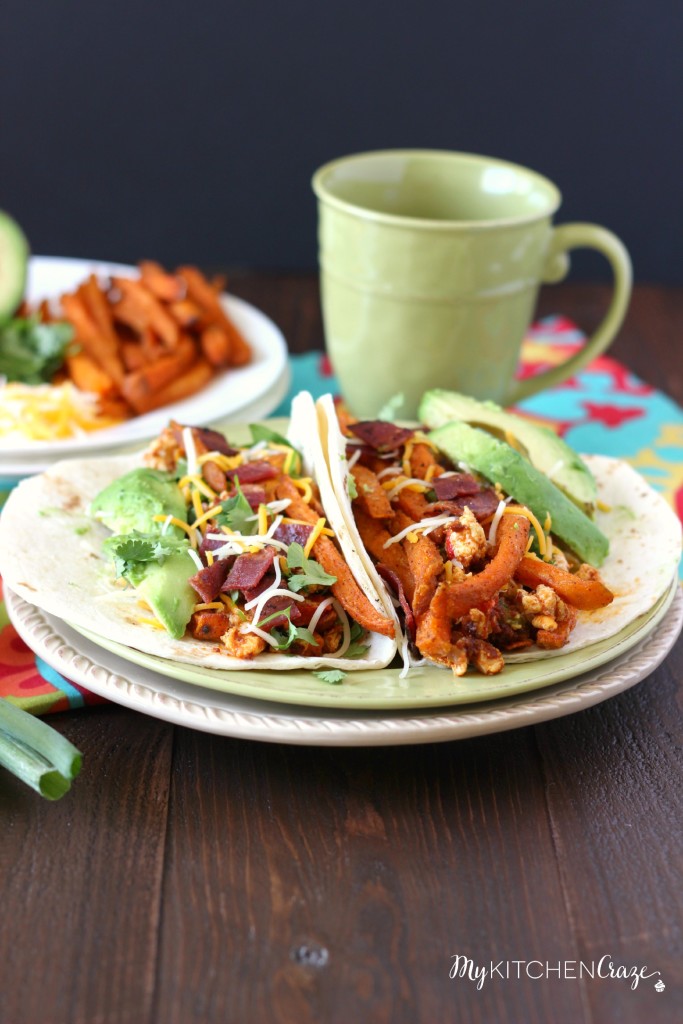 Breakfast Tacos ~ www.mykitchencraze.com ~ These delicious and tasty Breakfast Tacos are a perfect meal to get you going in the morning!