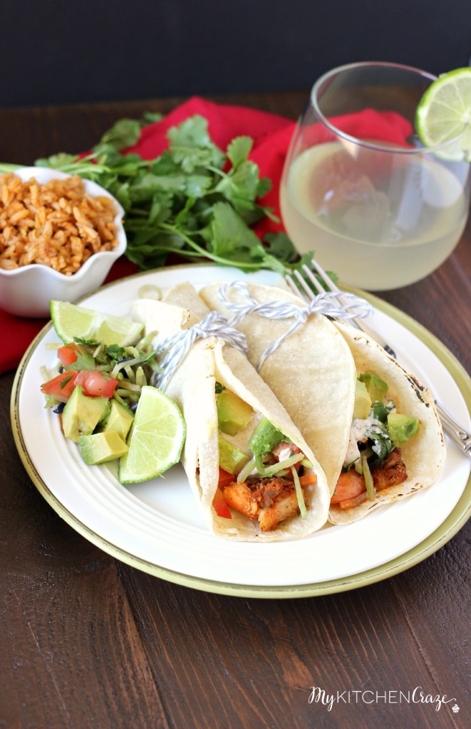 Cajun Shrimp Tacos ~ mykitchencraze.com ~ Delicious and hearty shrimp tacos that every one will love!