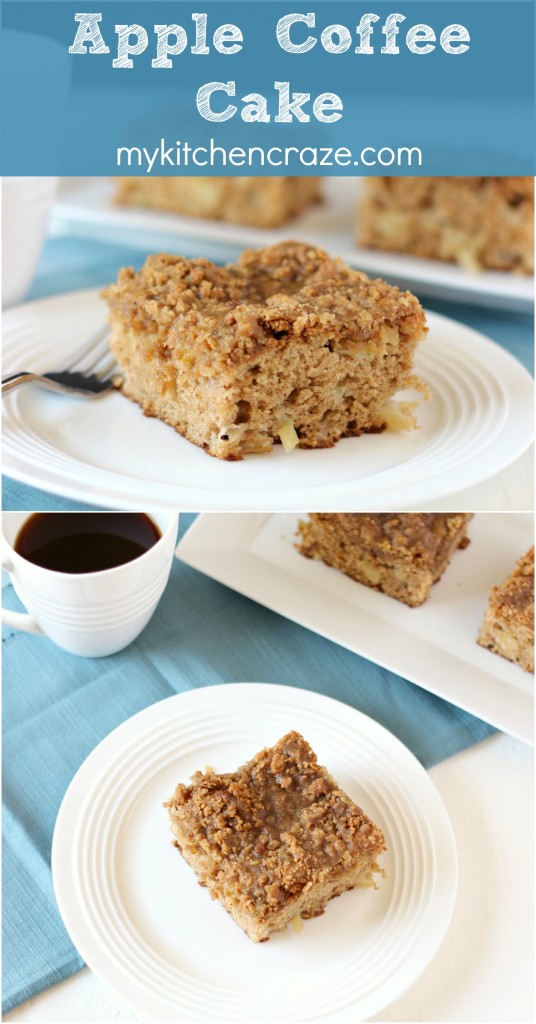 Apple Coffee Cake ~ www.mykitchencraze.com ~ A delicious and moist Apple Coffee Cake.