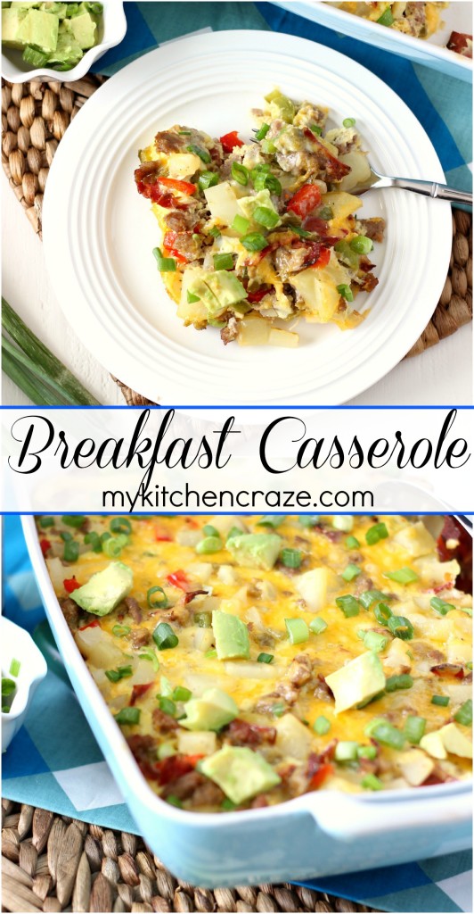 Breakfast Casserole ~ mykitchencraze.com ~ A quick, easy and delicious casserole for those family days!