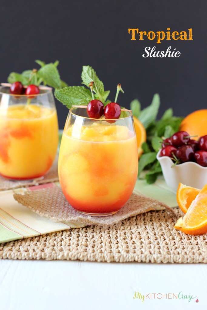 Slushy Fruit Punch - Made in the Blender!