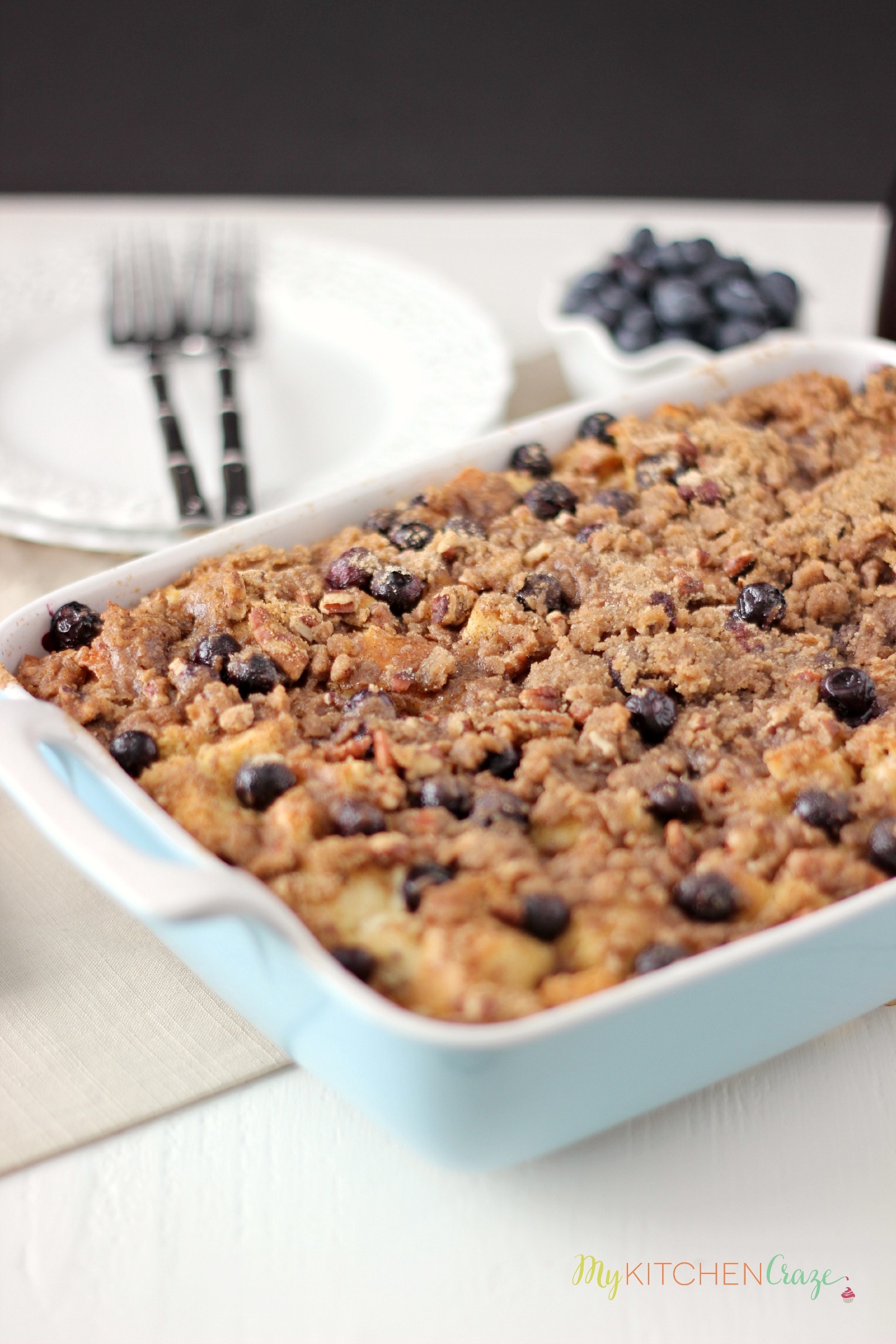 Blueberry Baked French Toast ~ mykitchencraze.com