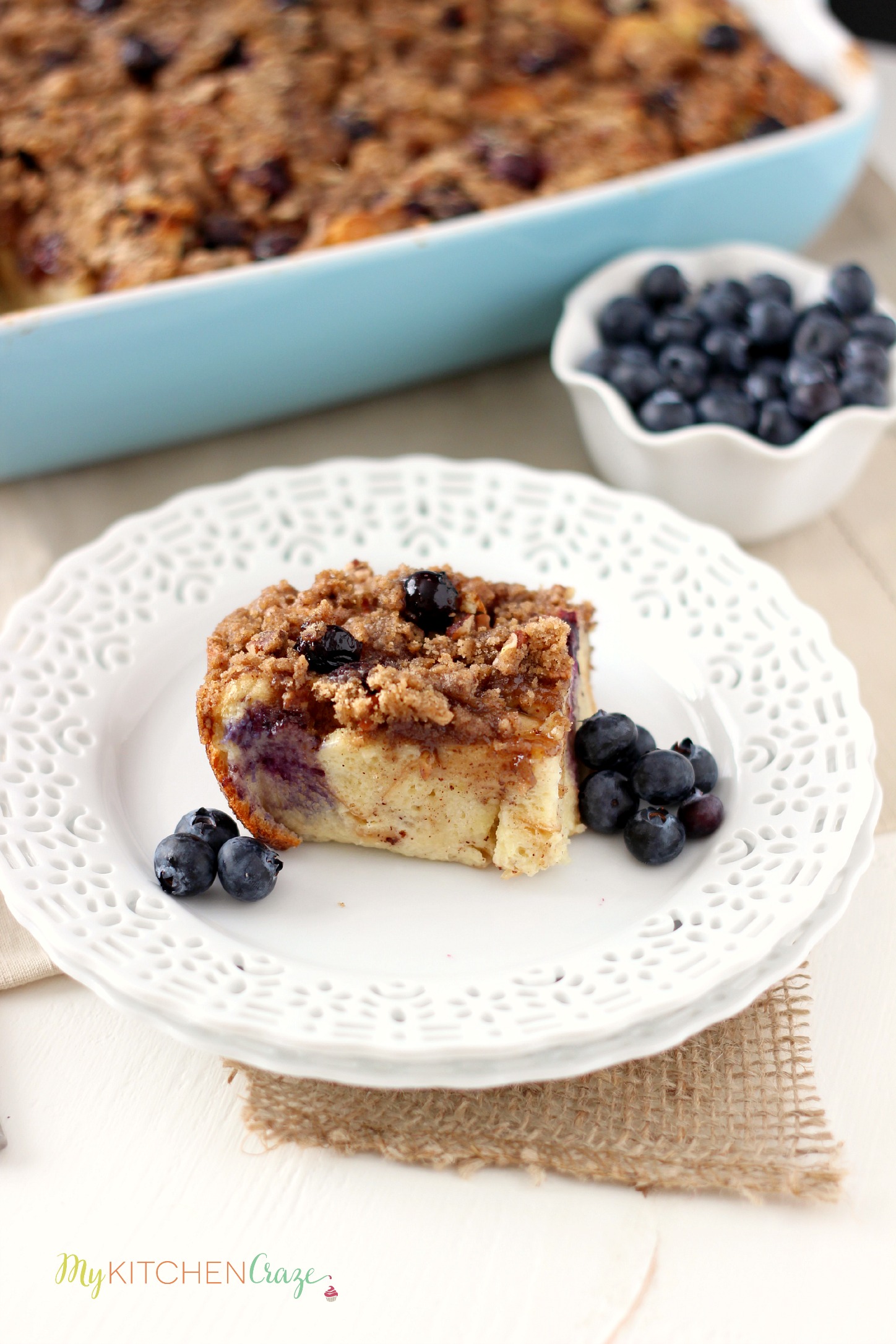 Blueberry Baked French Toast ~ mykitchencraze.com