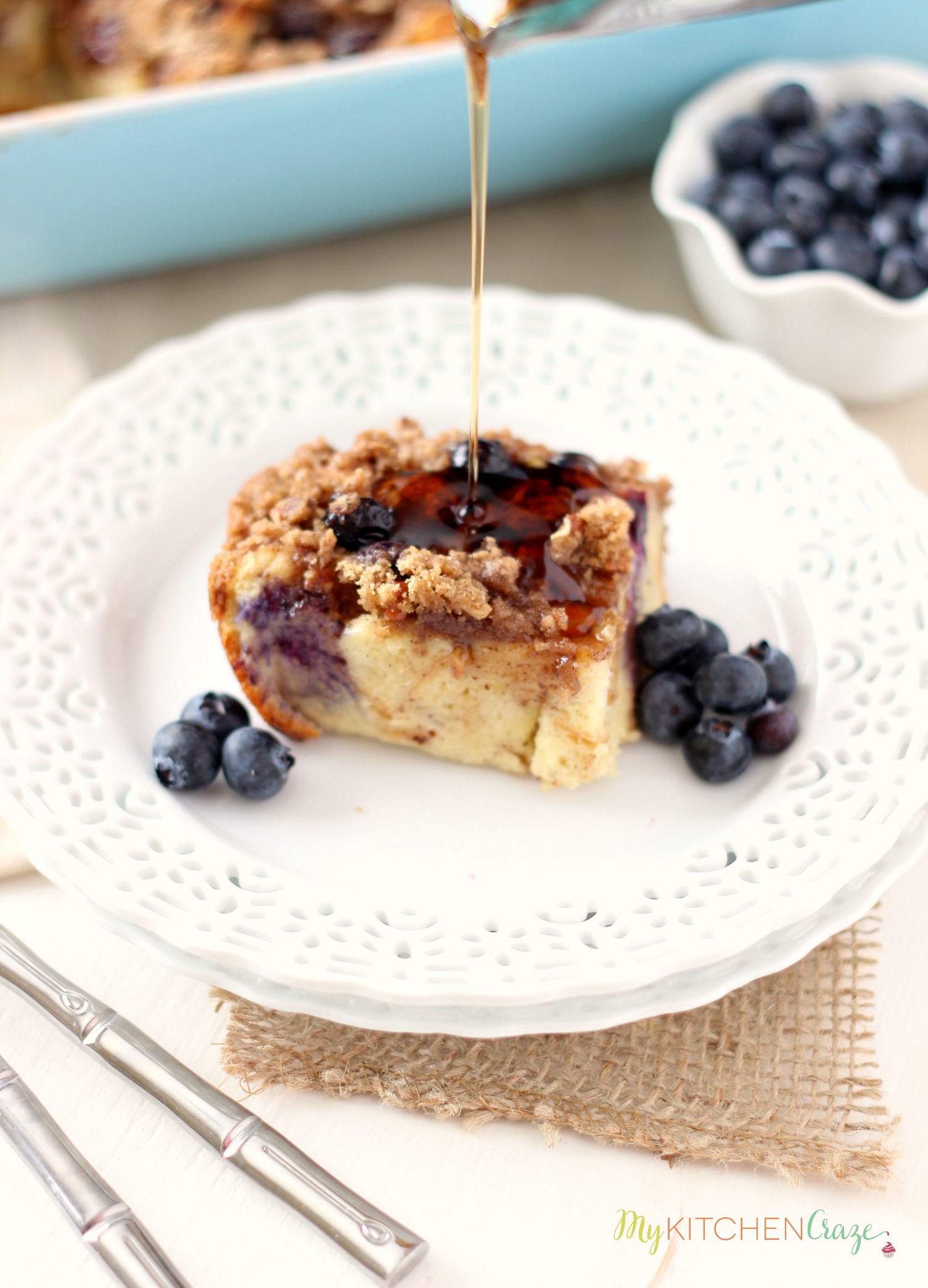 Blueberry Baked French Toast ~ mykitchencraze.com