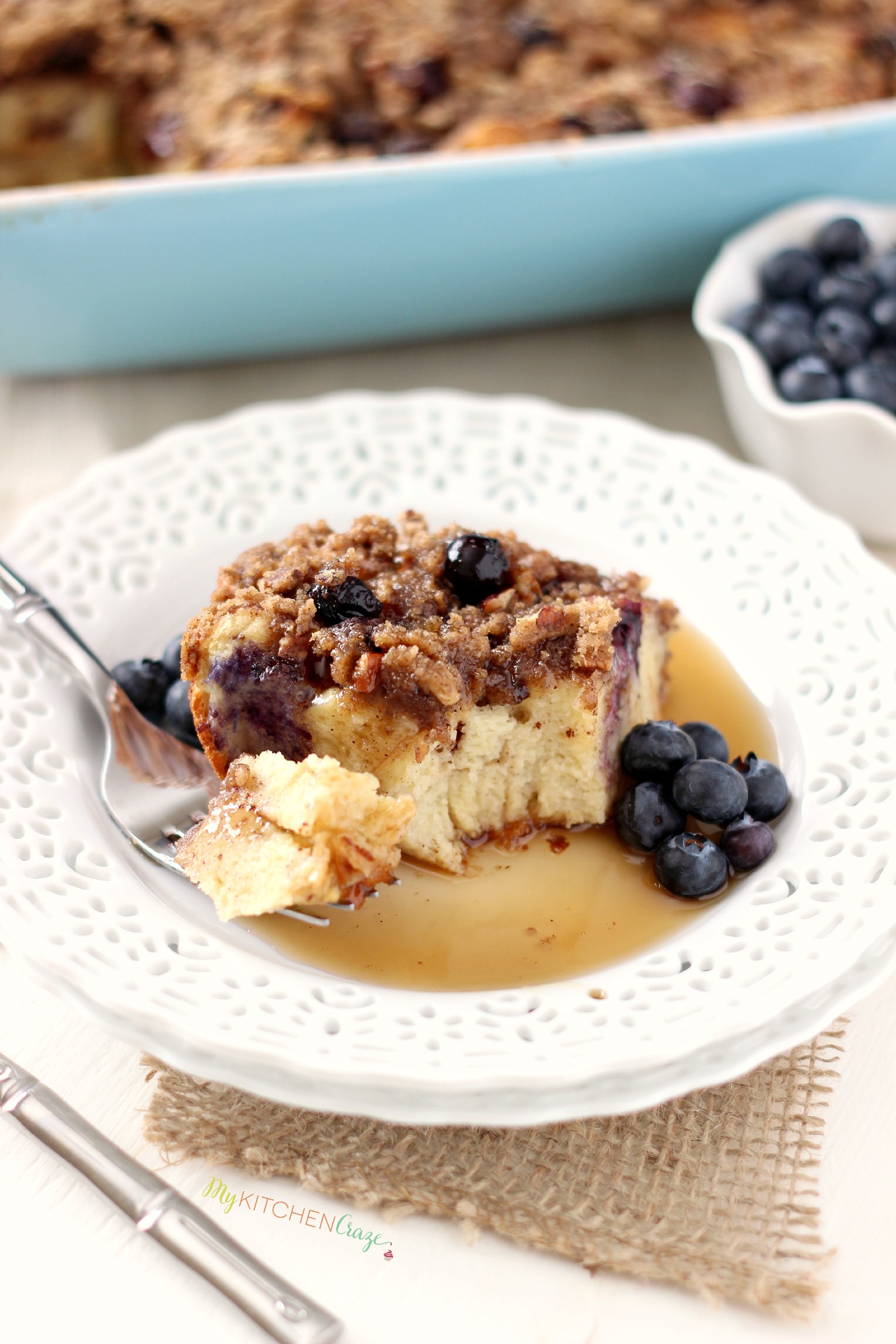 Blueberry Baked French Toast ~ mykitchencraze.com