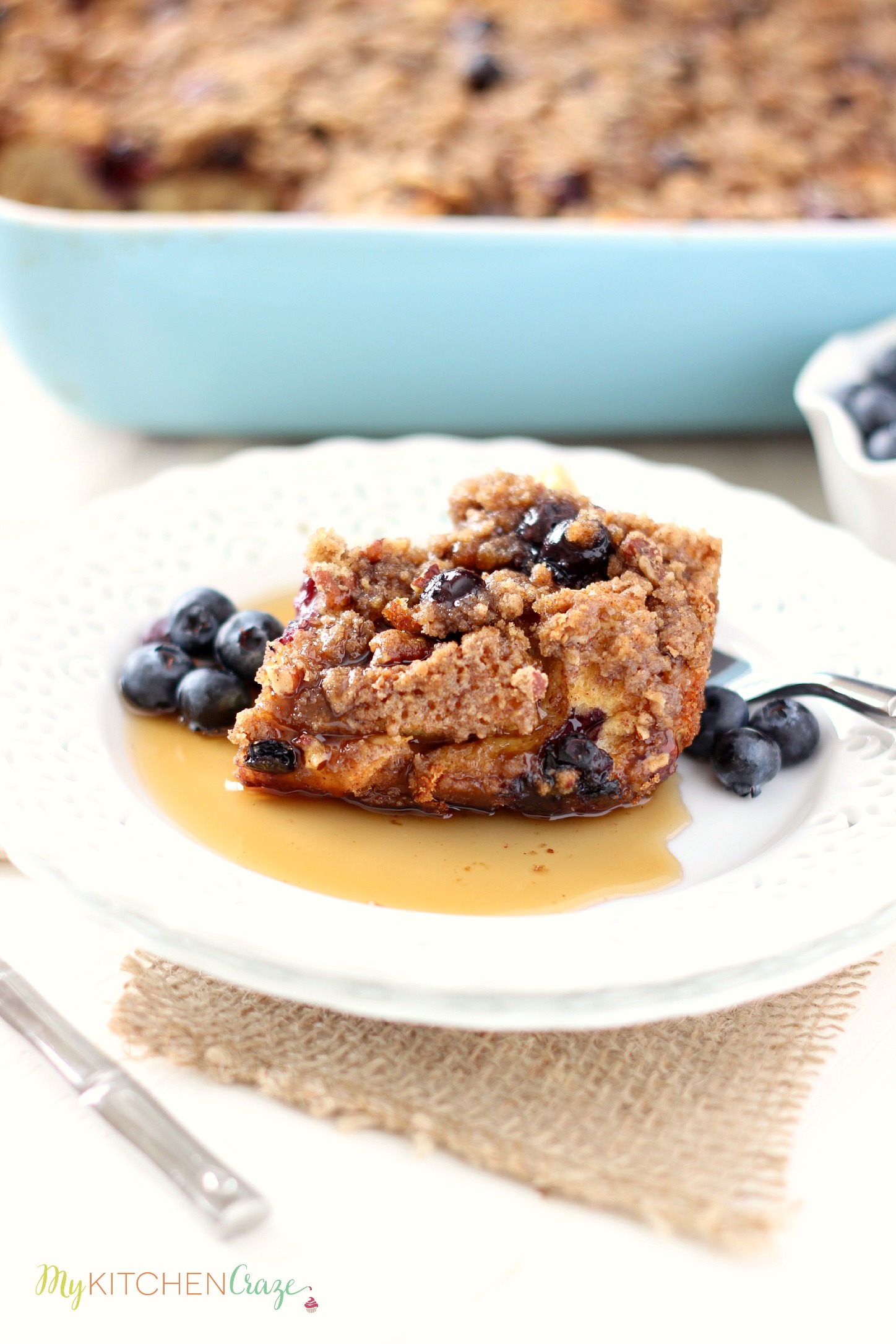 Blueberry Baked French Toast ~ mykitchencraze.com