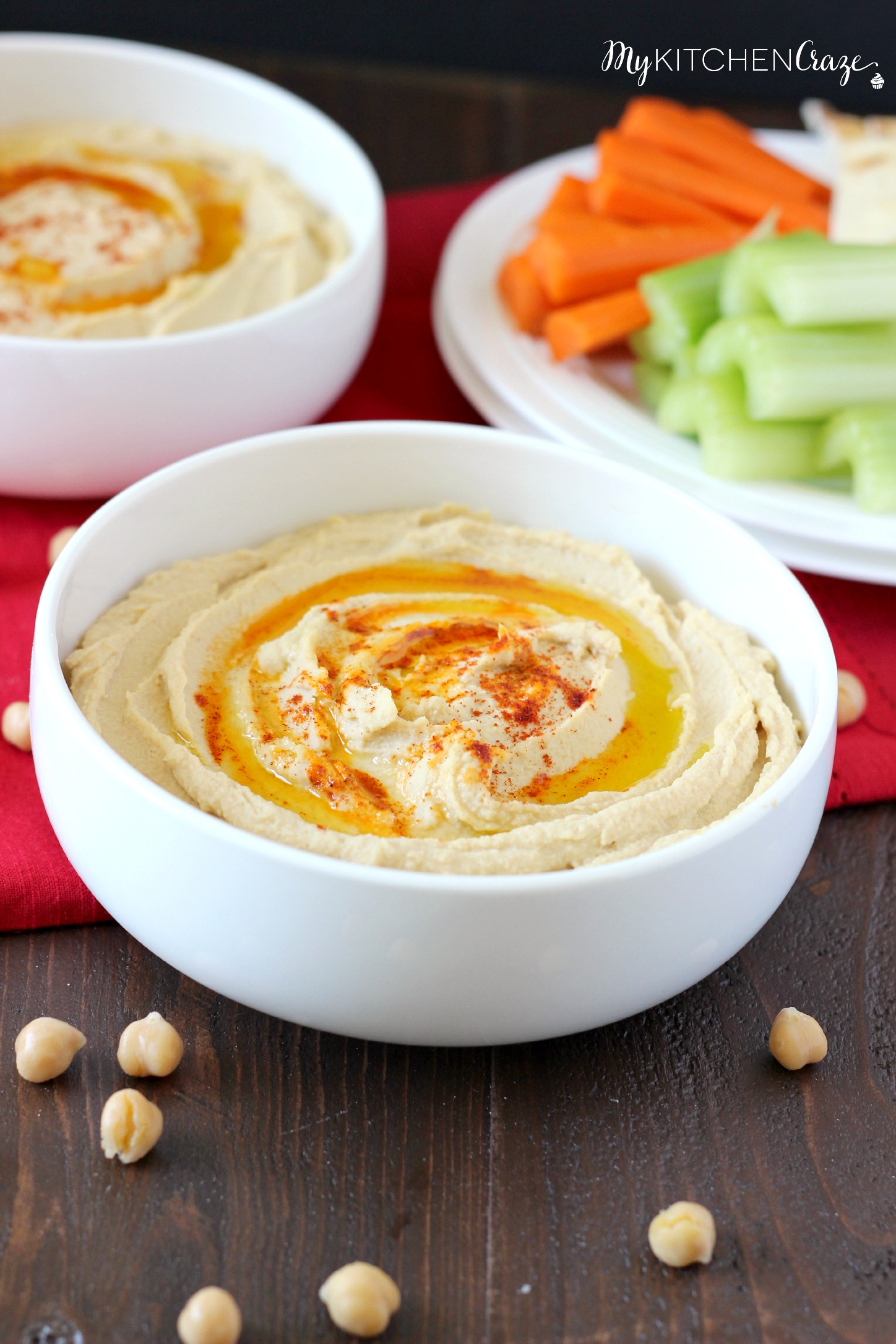 Traditional Hummus ~ mykitchencraze.com ~ A simple and nutritious snack and/or appetizer!