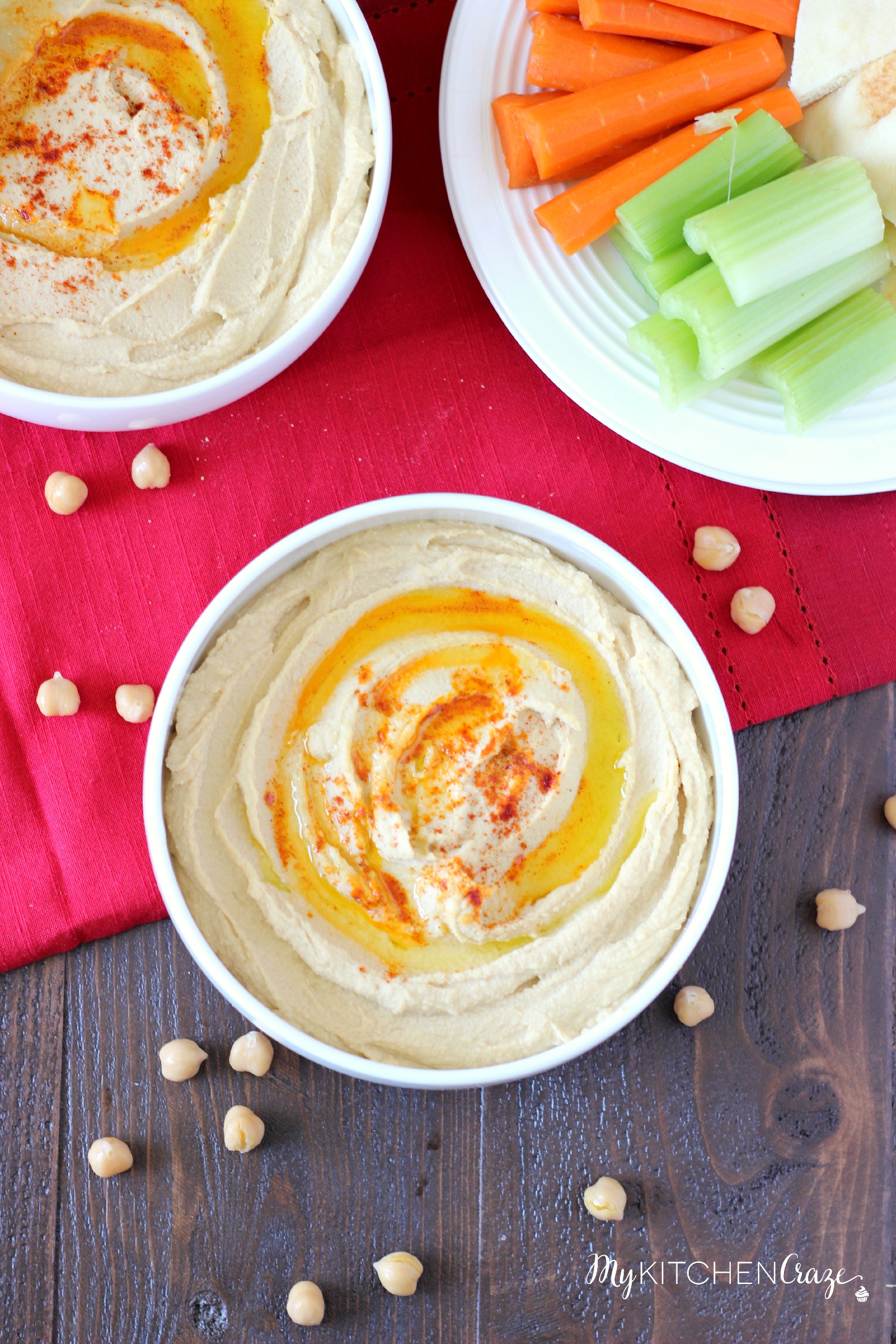 Traditional Hummus ~ mykitchencraze.com ~ A simple and nutritious snack and/or appetizer!