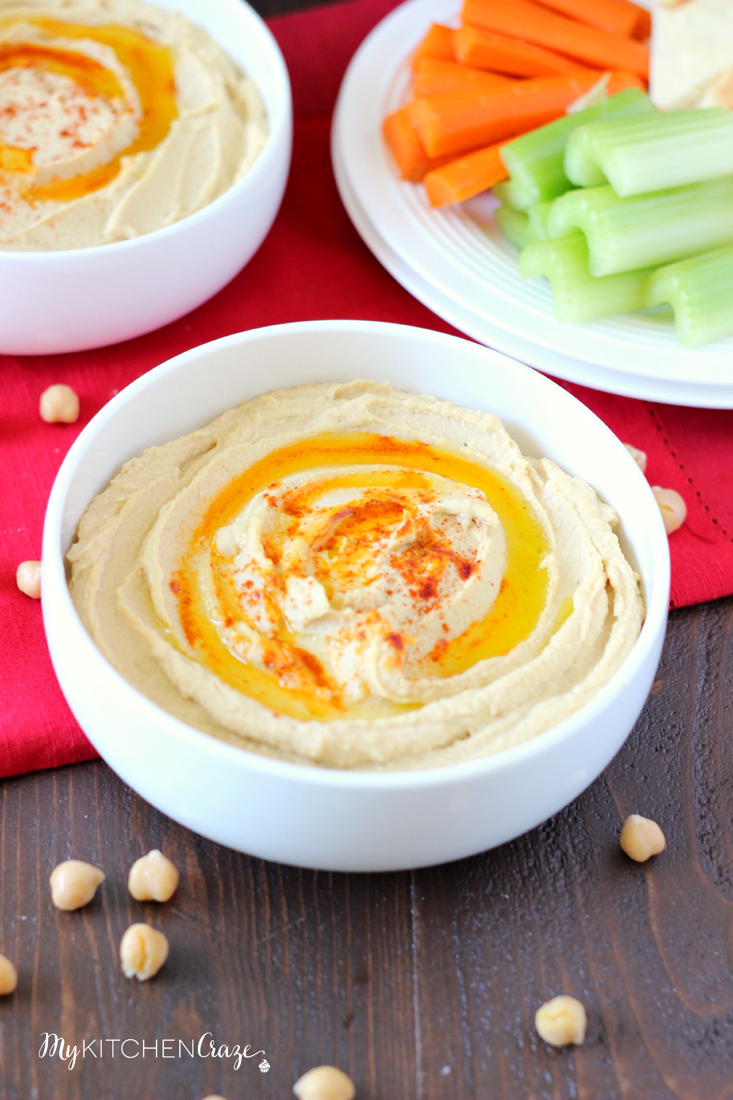 Traditional Hummus ~ mykitchencraze.com ~ A simple and nutritious snack and/or appetizer!