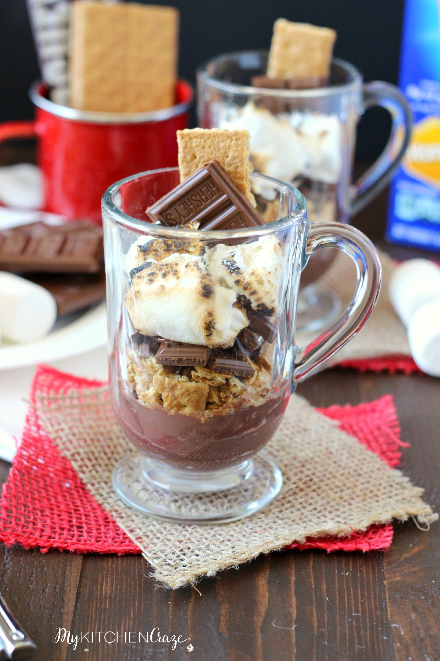 S'mores Pudding Cup ~ mykitchencraze.com ~ #LetsMakeSmores #ad