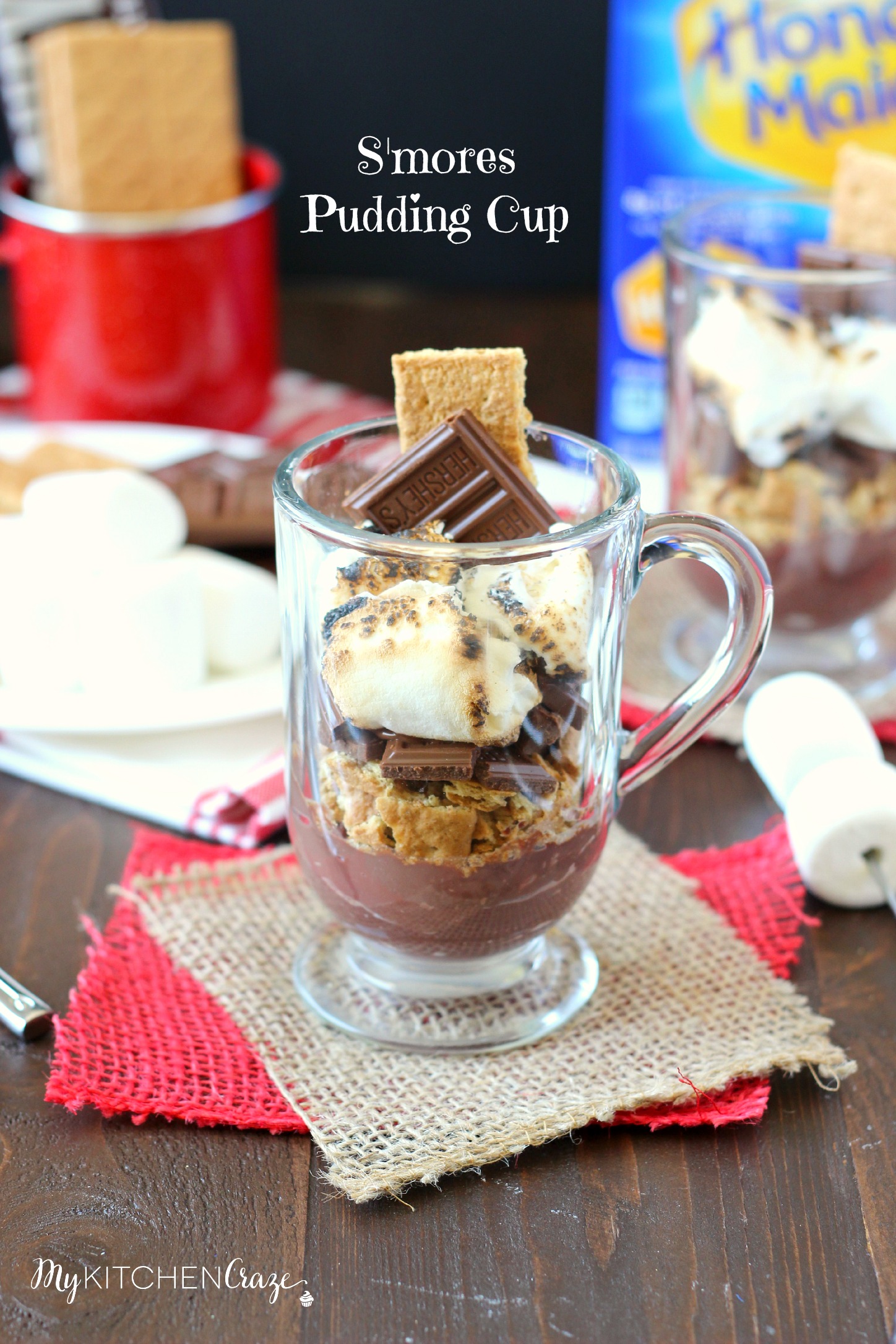 S'mores Pudding Cup ~ mykitchencraze.com ~ #LetsMakeSmores #ad