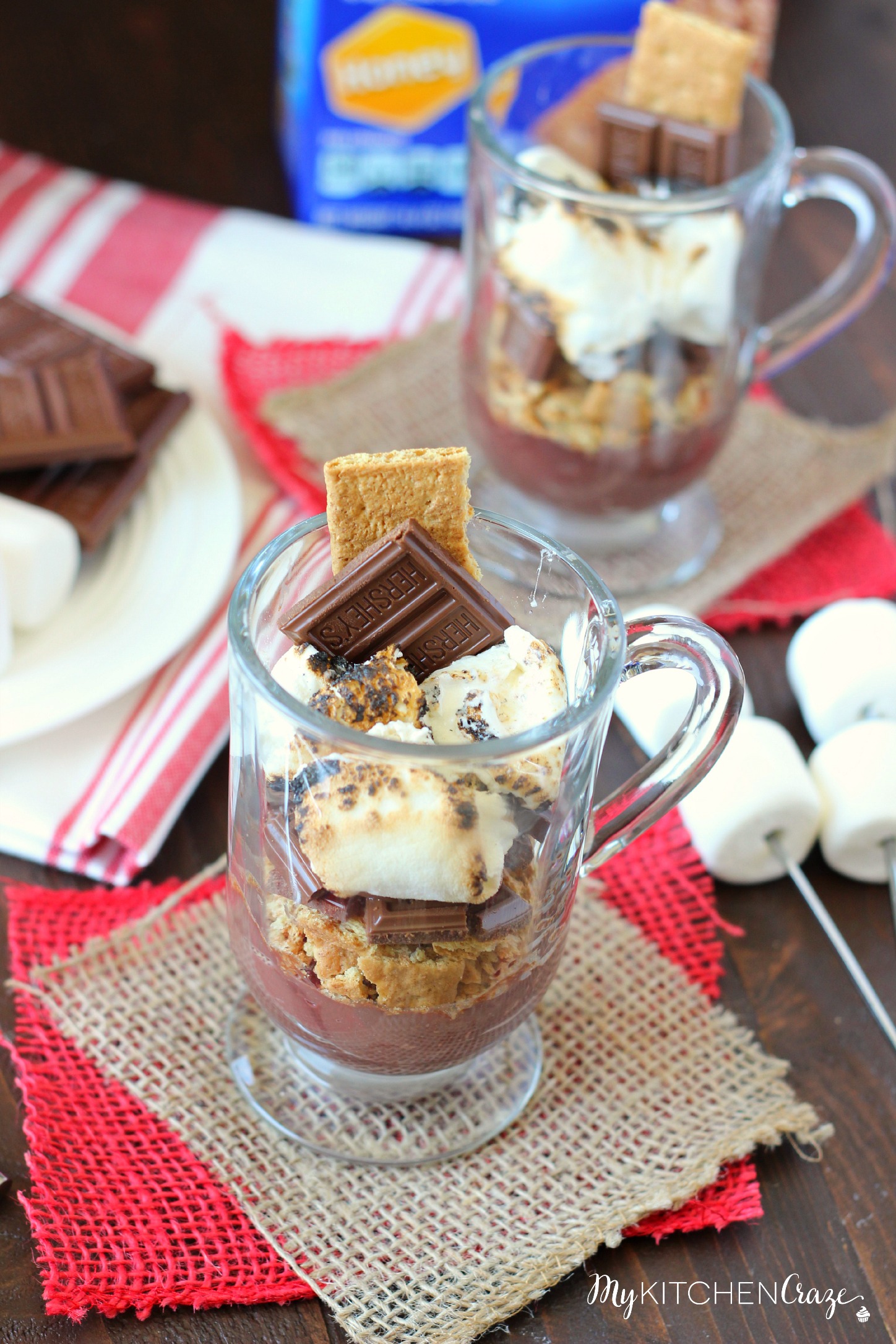 S'mores Pudding Cup ~ mykitchencraze.com ~ #LetsMakeSmores #ad