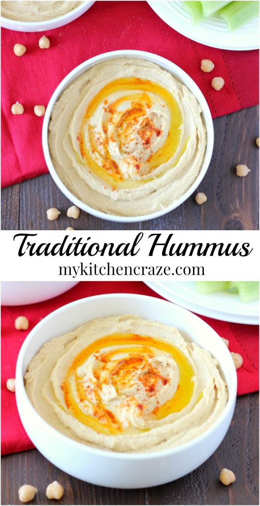 Traditional Hummus ~ mykitchencraze.com ~ A simple and nutritious snack and/or appetizer!