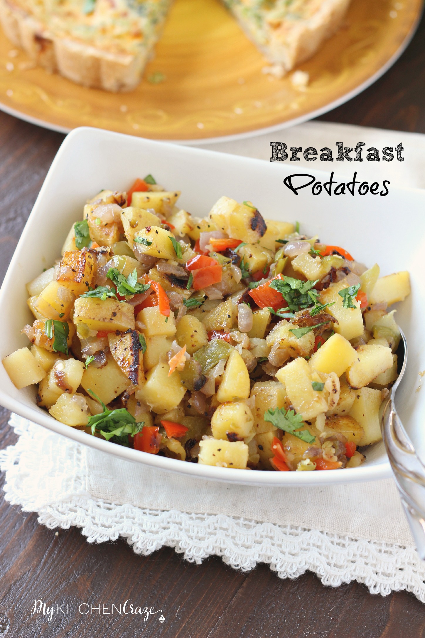 Breakfast Potatoes ~ mykitchencraze.com ~ A simple recipe for breakfast potatoes with crispy edges that are seasoned to perfection!