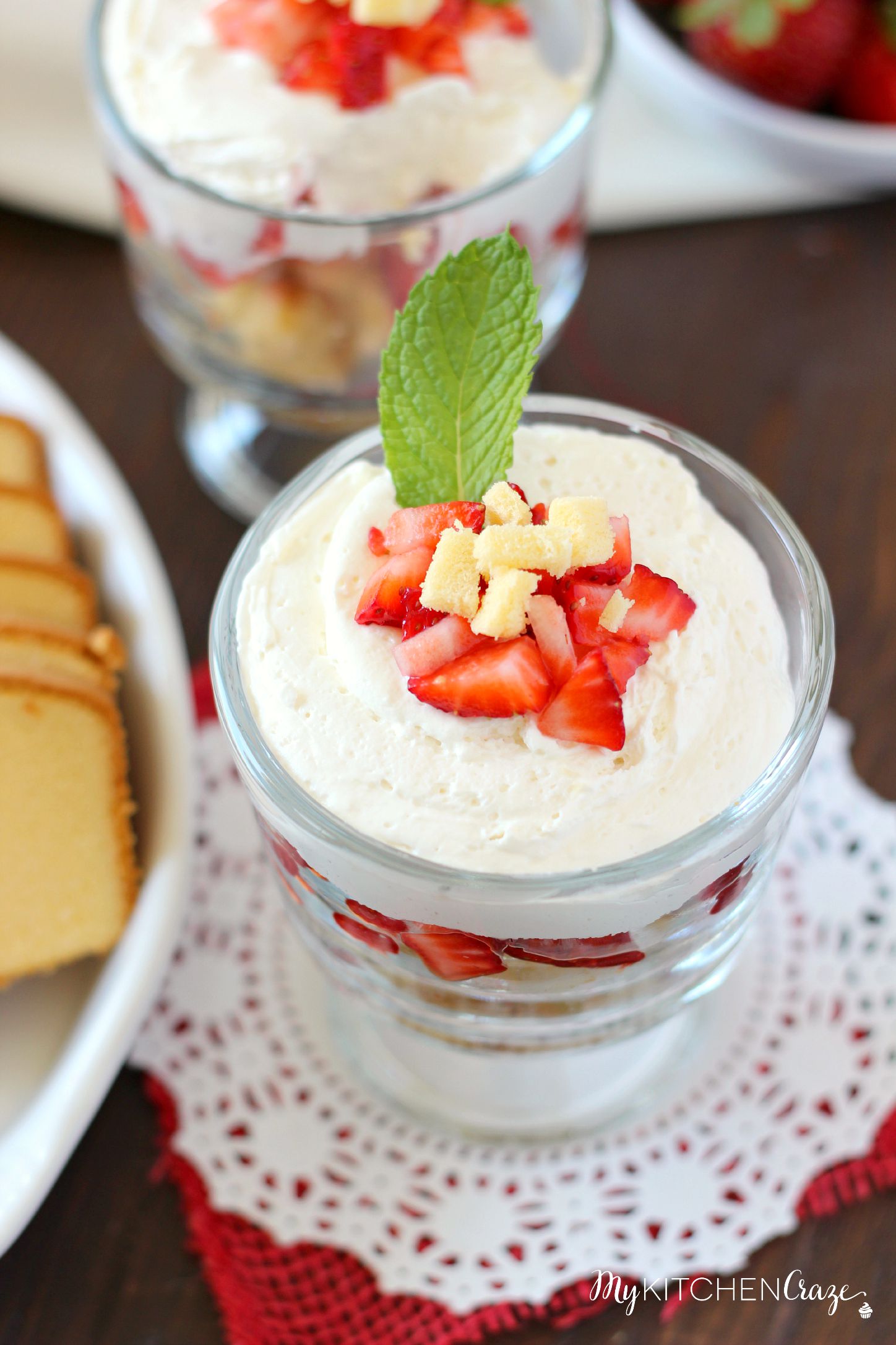 No Bake Strawberry Cheesecake Trifle ~ mykitchencraze.com