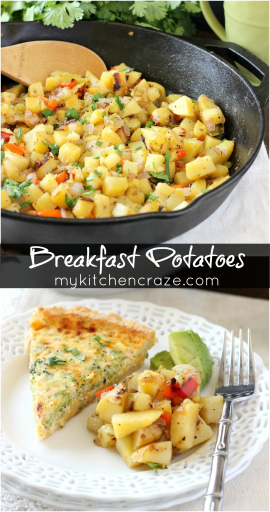Breakfast Potatoes ~ mykitchencraze.com ~ A simple recipe for breakfast potatoes with crispy edges that are seasoned to perfection!