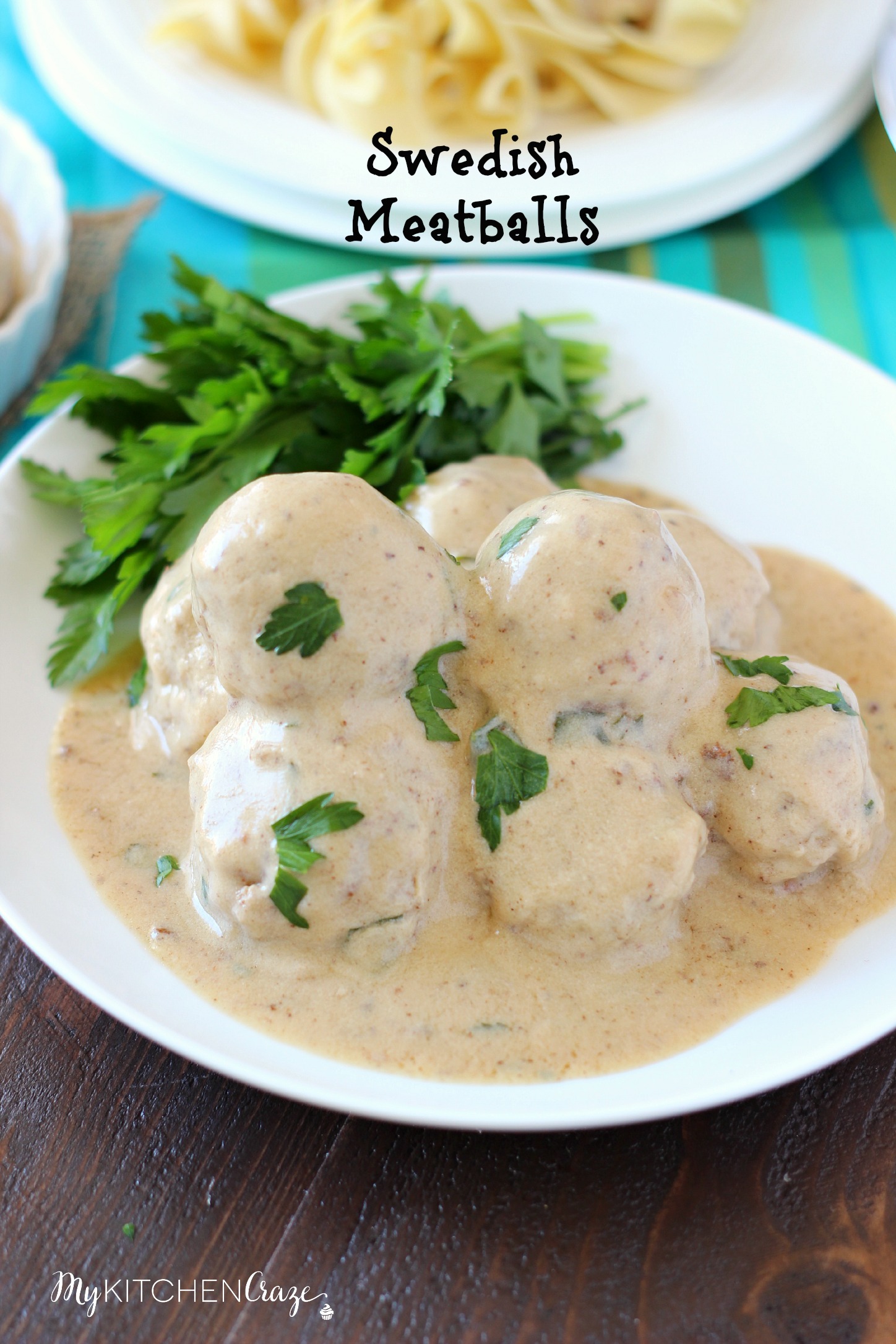 Swedish Meatballs ~ mykitchencraze.com ~ delicious meatballs smothered in a creamy gravy.