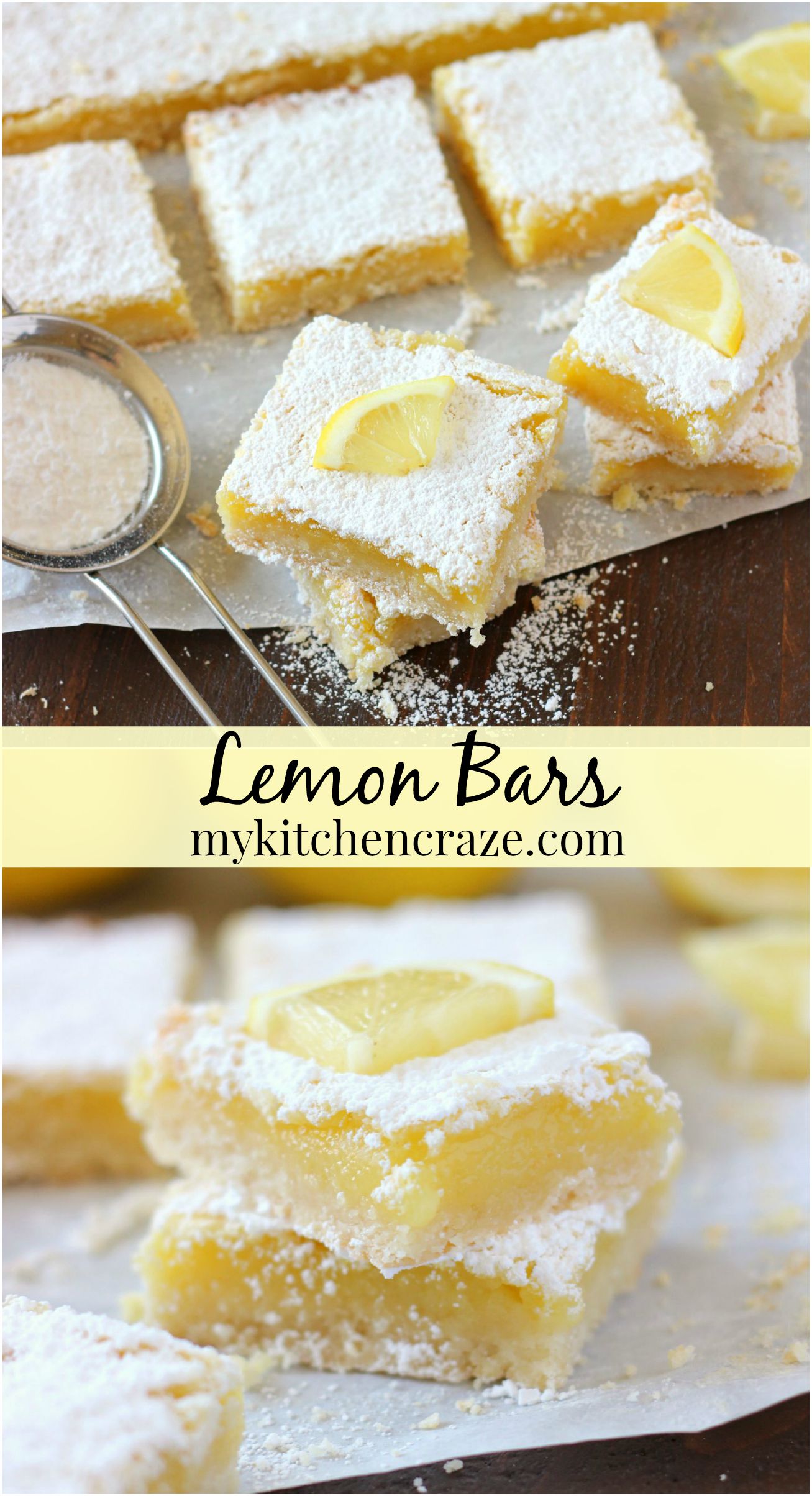 Lemon Bars ~ mykitchencraze.com