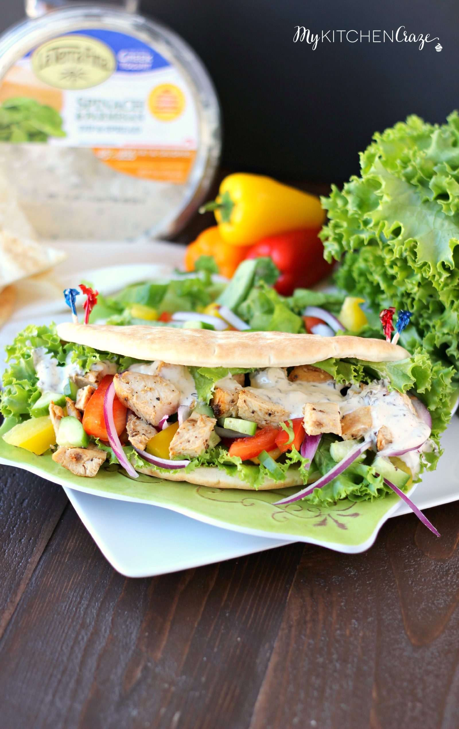 Chicken Pita Wraps ~ mykitchencraze.com ~ A quick, easy and delicious dinner for those busy nights!