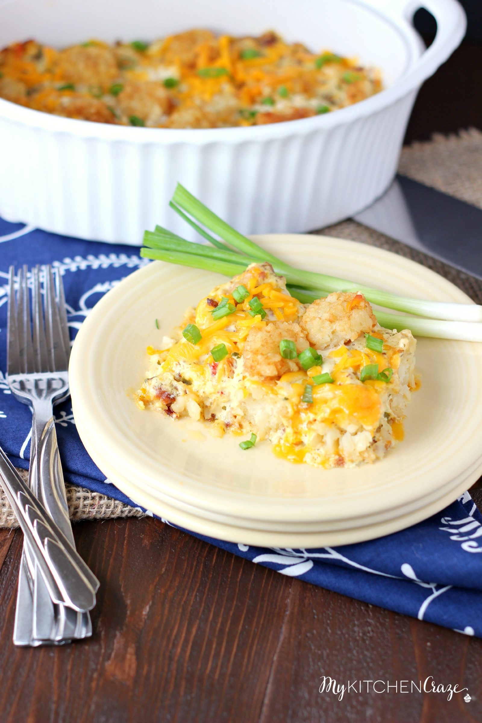 Chicken Ranch Tater Tot Casserole - My Kitchen Craze