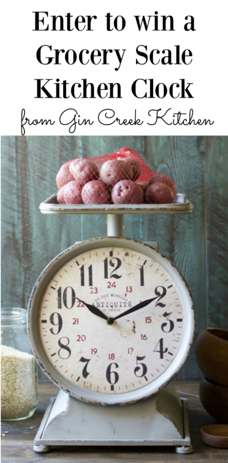 grocery-scale-clock-giveawayGrocery Scale Giveaway on Gin Creek Kitchen