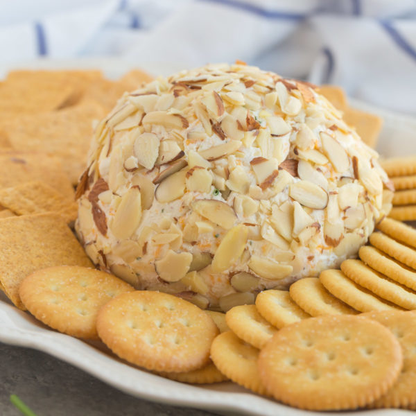 Easy Cheese Ball ~ Need a quick appetizer for a upcoming party or a special event? Then you need to make this Easy Cheese Ball. Perfect with crackers and meats. This appetizer will be the hit of the party!