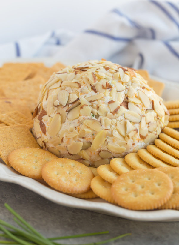 Easy Cheese Ball ~ Need a quick appetizer for a upcoming party or a special event? Then you need to make this Easy Cheese Ball. Perfect with crackers and meats. This appetizer will be the hit of the party!