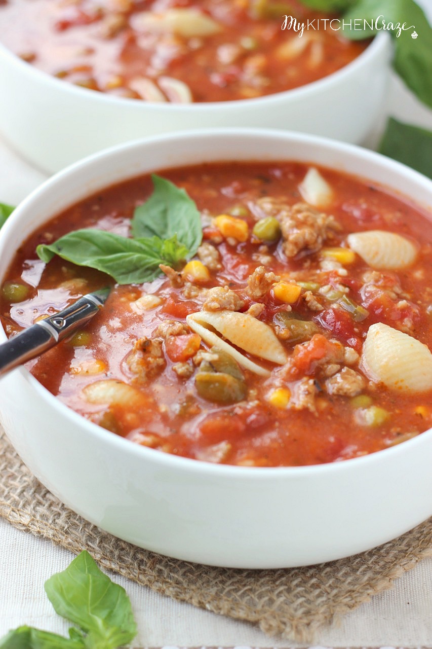 Italian Turkey Soup - My Kitchen Craze